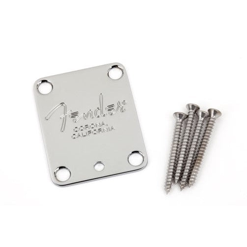 Hot Deal! Fender 4-Bolt Chrome American Standard Guitar Neck Plate