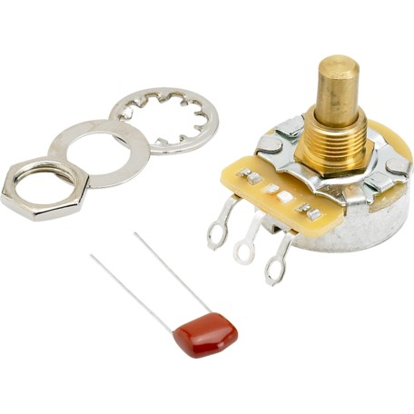 Hot Deal! Fender 250K Solid Shaft No - Load Potentiometer for Electric Guitars