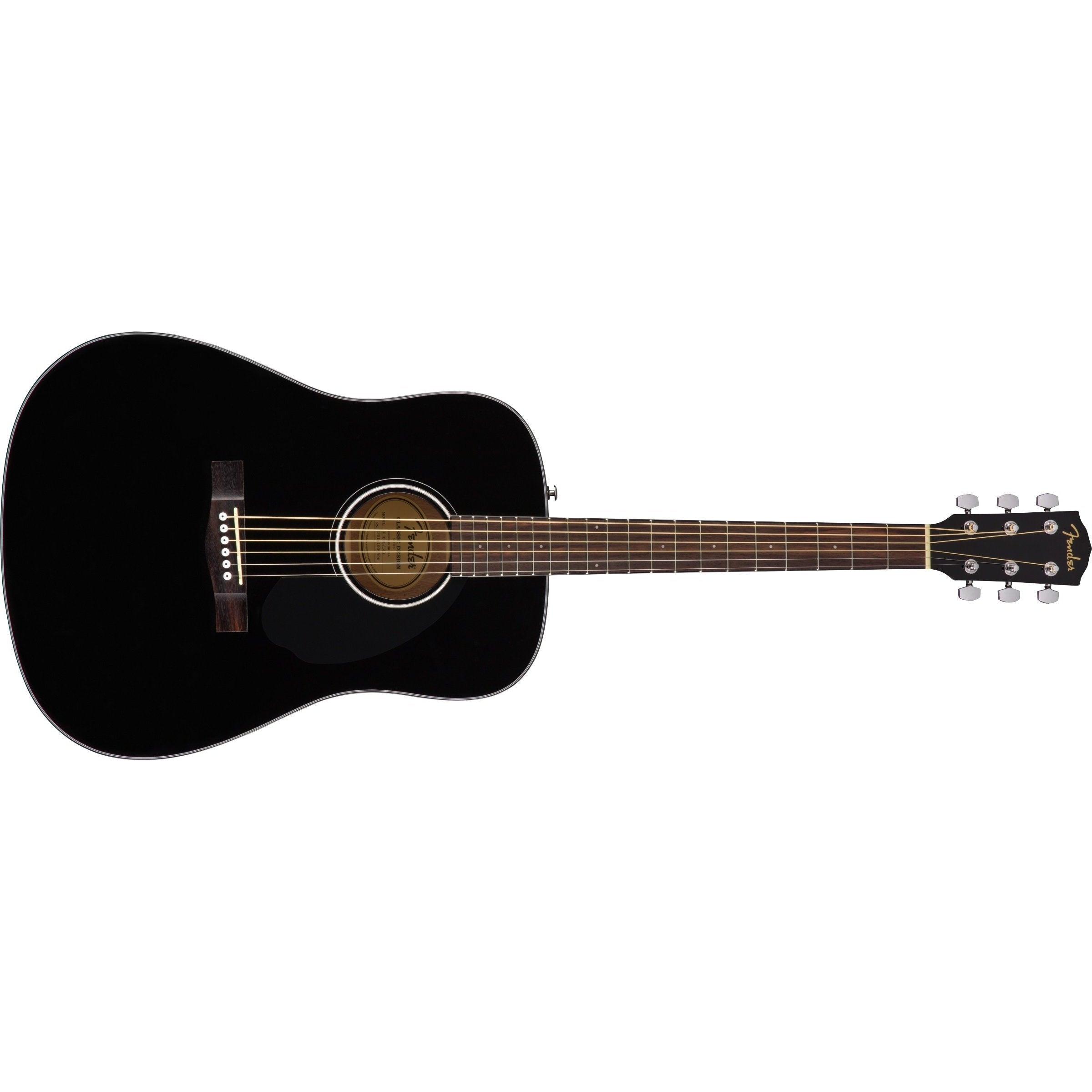 Hot Deal! Fender CD-60S Black Dreadnought Acoustic Guitar