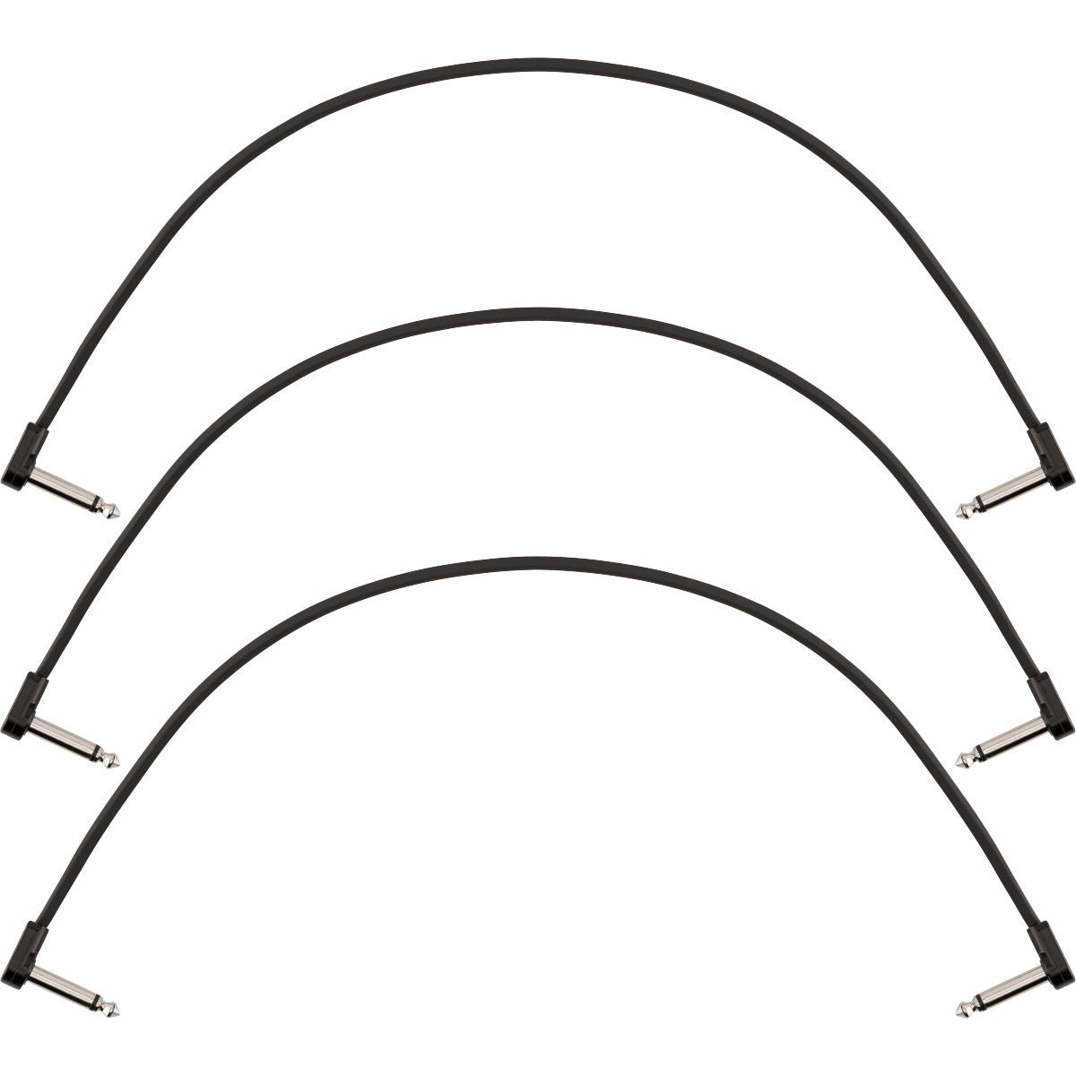 Fender Blockchain 3-Pack 1/4RA Male-1/4RA Male Patch Cables - Great Deal!
