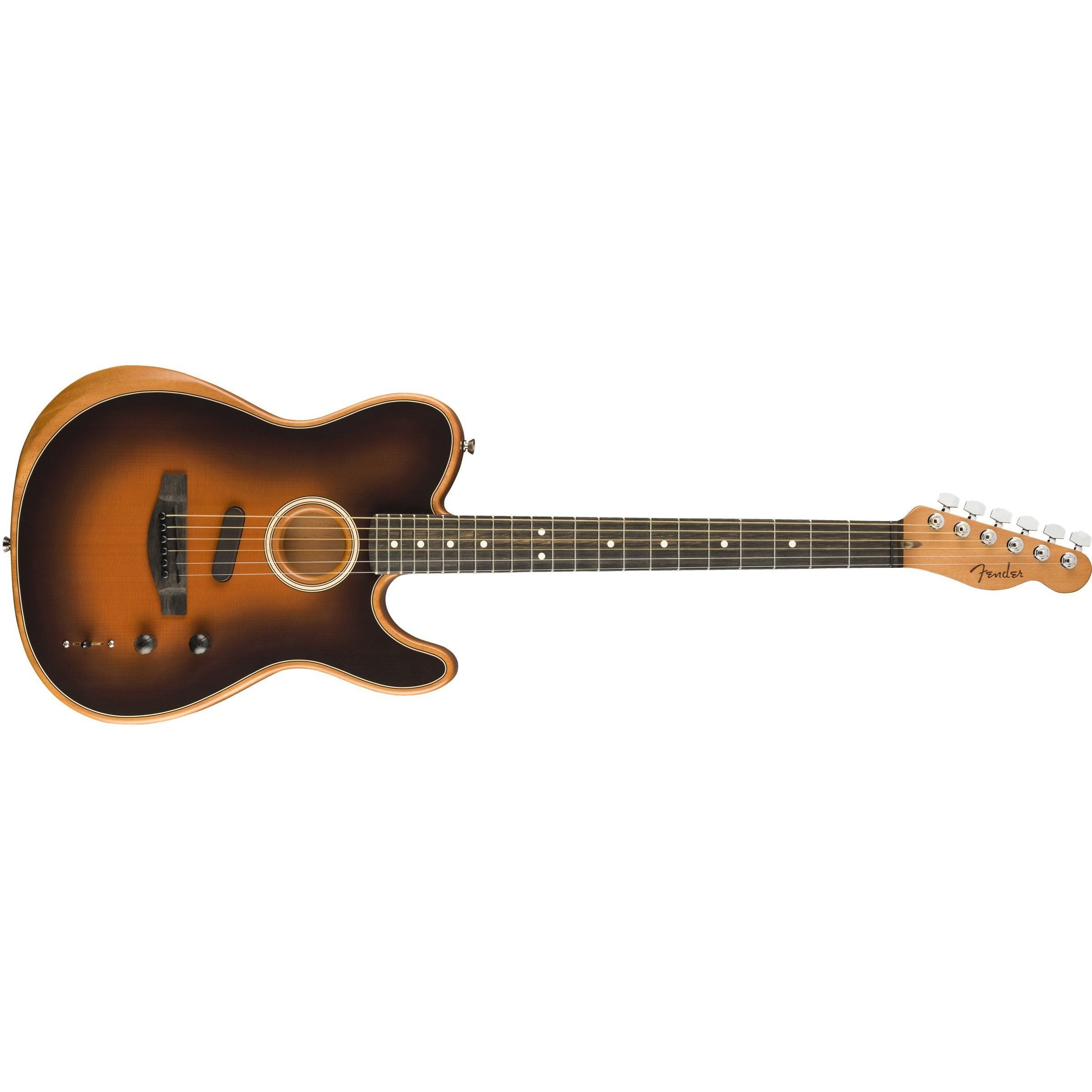 Fender American Acoustasonic Telecaster Guitar - Sunburst with Deluxe Gig Bag
