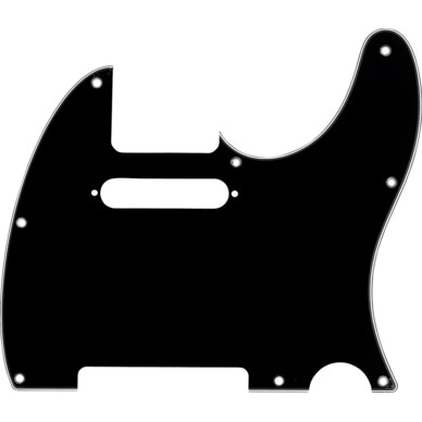 Fender 8-Hole 3-Ply Tele Style Pickguard in Black/White/Black