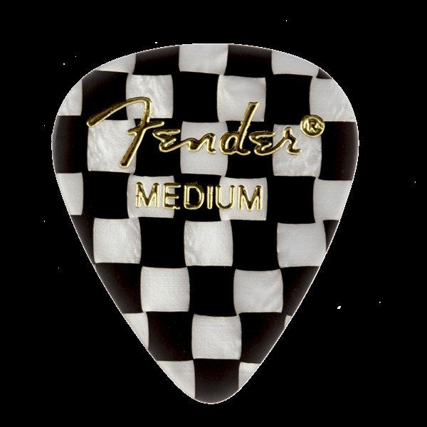 Hot Deal! Fender Premium Celluloid Guitar Picks - 12-Pack in Medium Checker Pattern