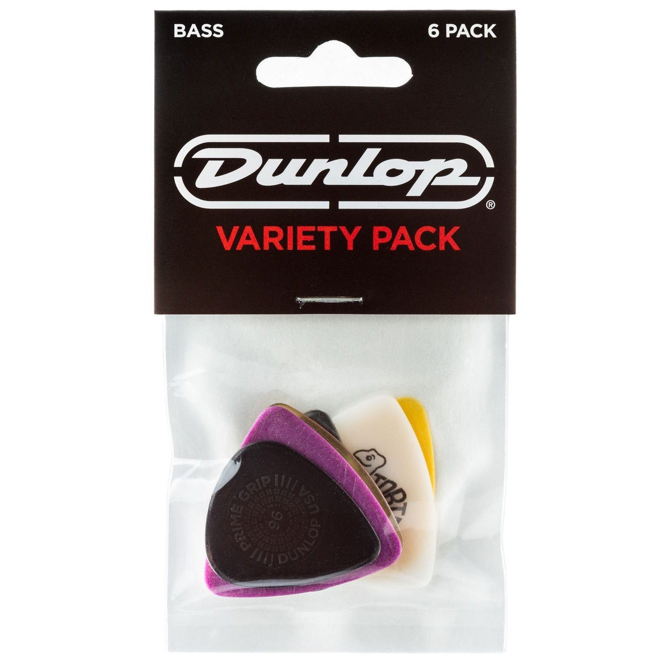 Amazing 6-Pack Dunlop PVP117 Electric Bass Pick Variety Pack for Enhanced Playing