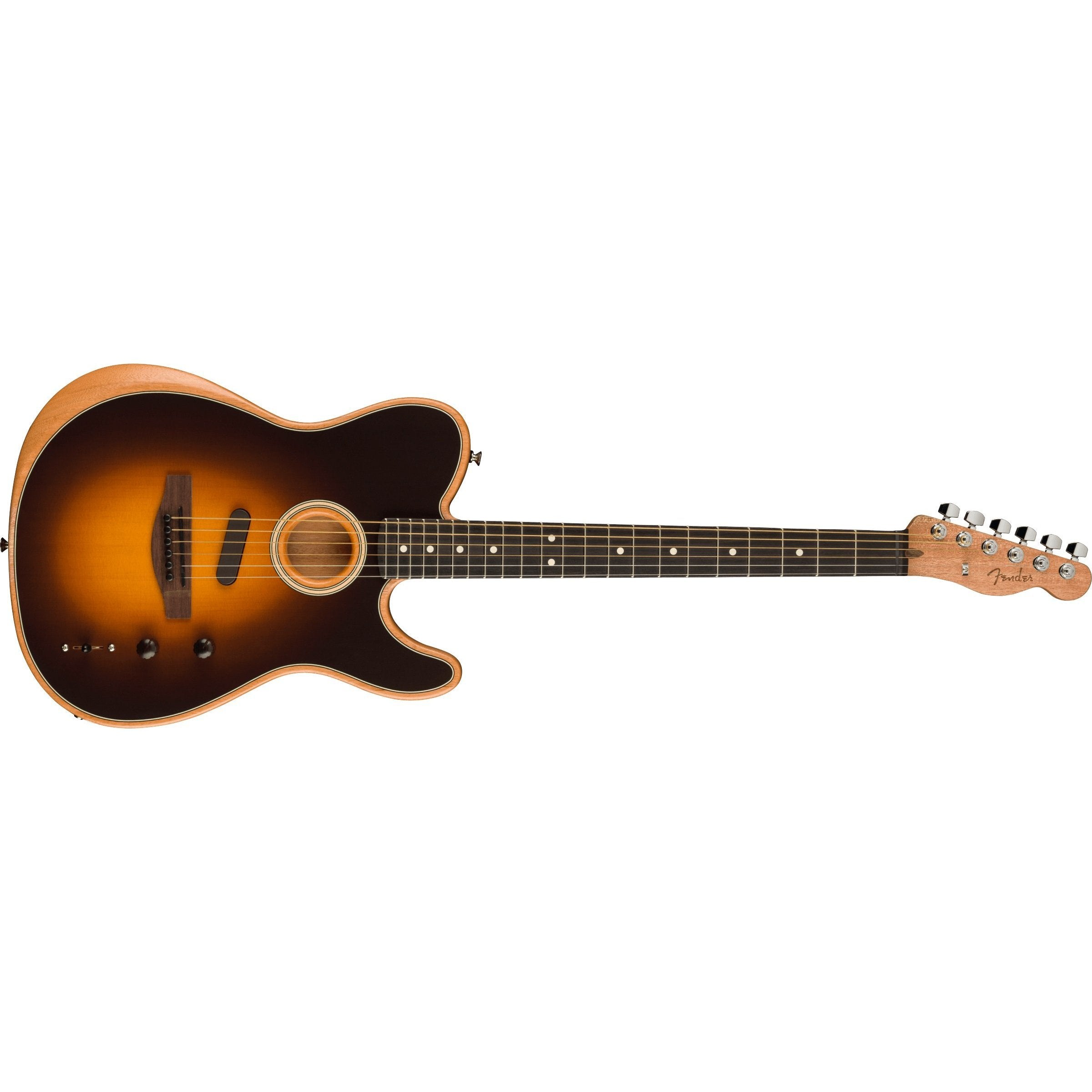 Fender Acoustasonic Player Right-Handed Telecaster Guitar in Shadow Burst with Deluxe Gig Bag