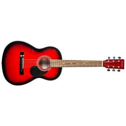 Denver DD34S-RED 3/4 Size Red Acoustic Guitar with Protective Gig Bag