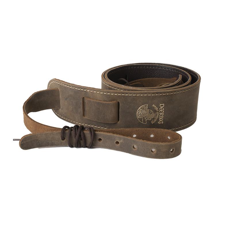 Deering S-STL Weathered Brushed Leather Cradle Strap for Multiple Banjos