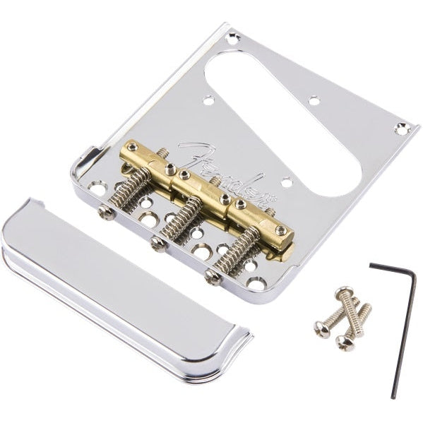 Chrome Fender American Professional 3-Saddle Telecaster Bridge Assembly