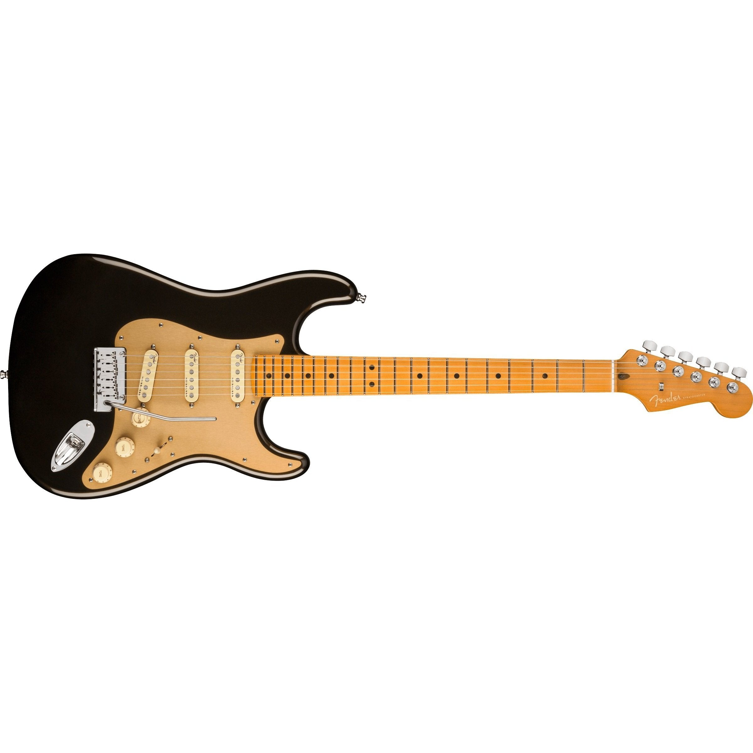 Fender American Ultra Stratocaster Electric Guitar in Texas Tea with Premium Hardshell Case