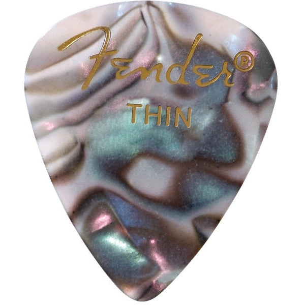 Hot Deal! 12-Pack Fender Premium Celluloid Thin Abalone Guitar Picks