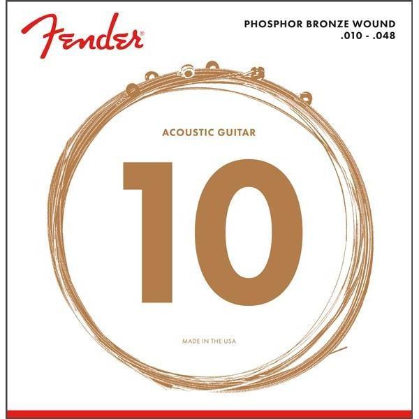 Hot Deal! Fender Acoustic Guitar Phosphor Bronze Strings 60XL Extra Light Gauge 10 - 48