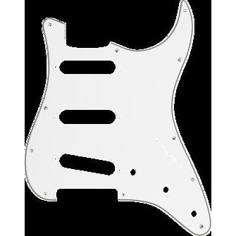 Hot Deal: Fender Strat Style SSS 11-Hole 3-Ply Parchment Pickguard