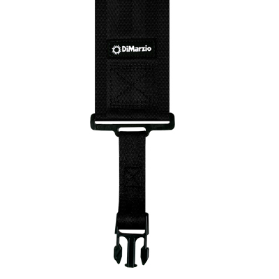DiMarzio ClipLock Quick Release 3-Inch Black Nylon Guitar Strap - Ideal for Basses