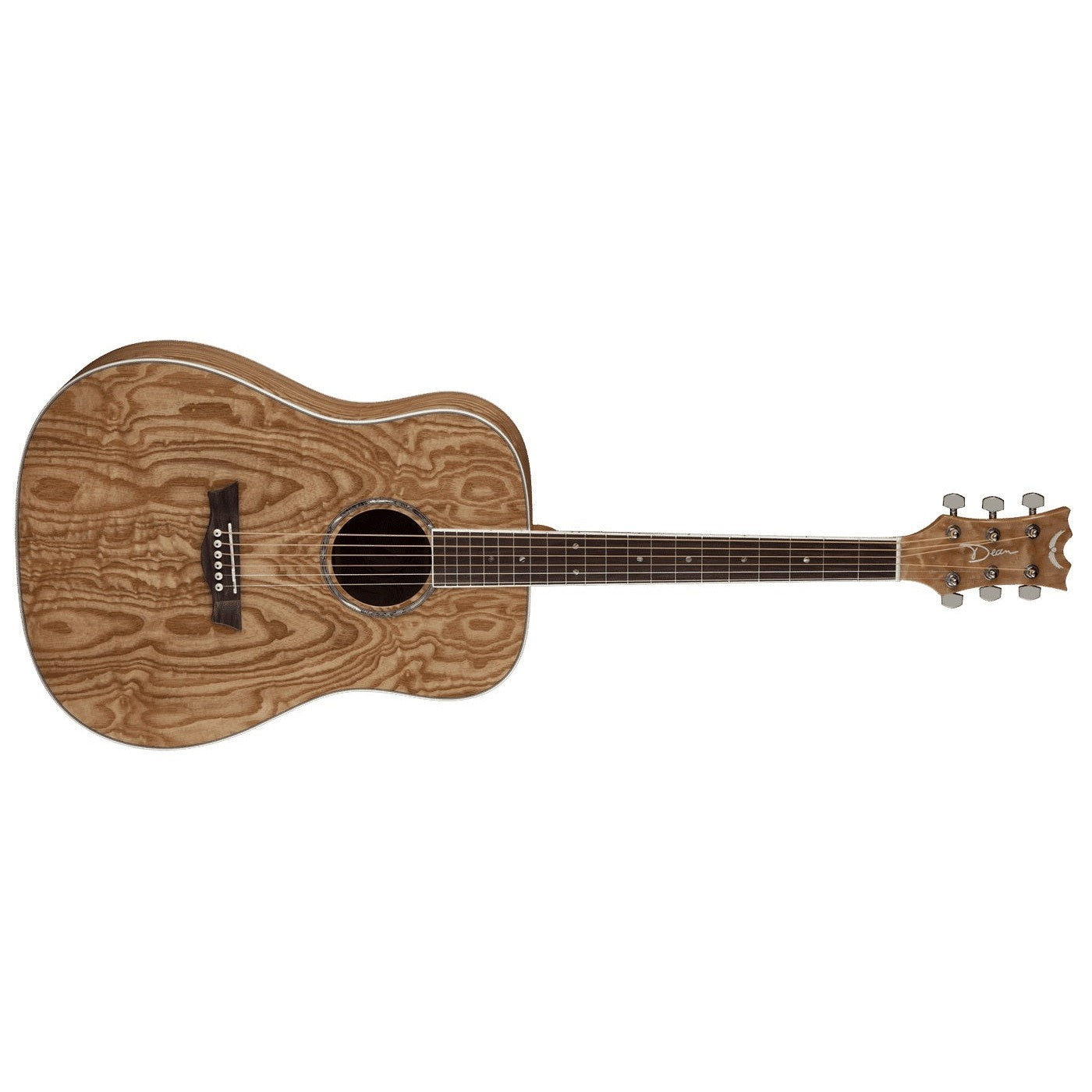 Dean AXS Series Gloss Natural Dreadnought Quilt Ash Acoustic Guitar