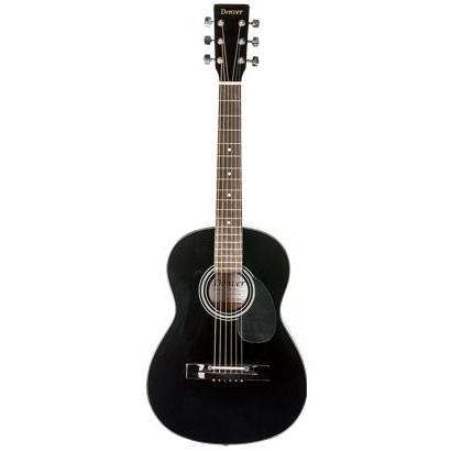 Denver DD34S-BLK 3/4 Size Black Acoustic Guitar with Premium Gig Bag