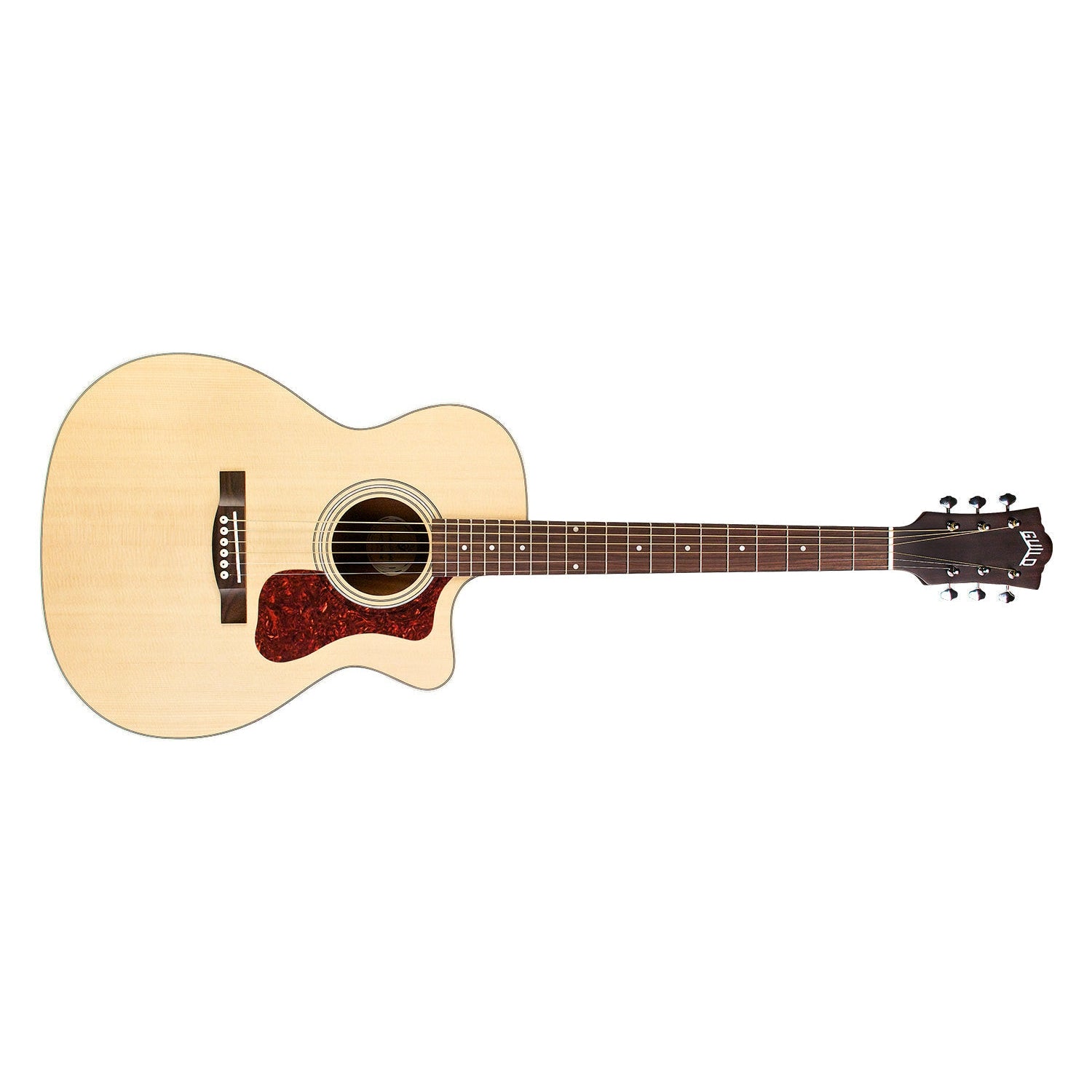 Guild OM-240CE Natural Acoustic/Electric Guitar - Ideal for Versatile Musicians