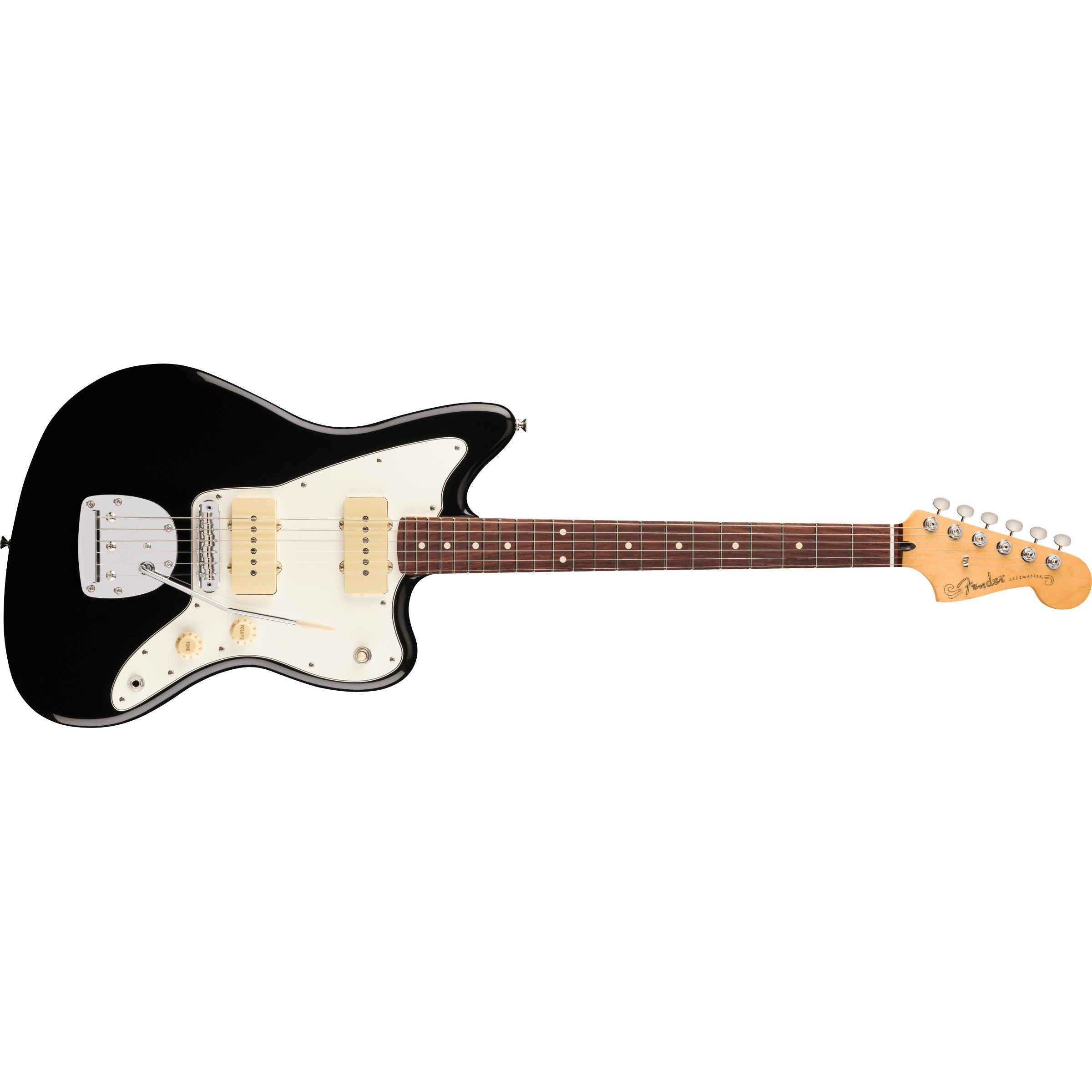 Fender Player II Right-Handed Black Jazzmaster Electric Guitar with Premium Features