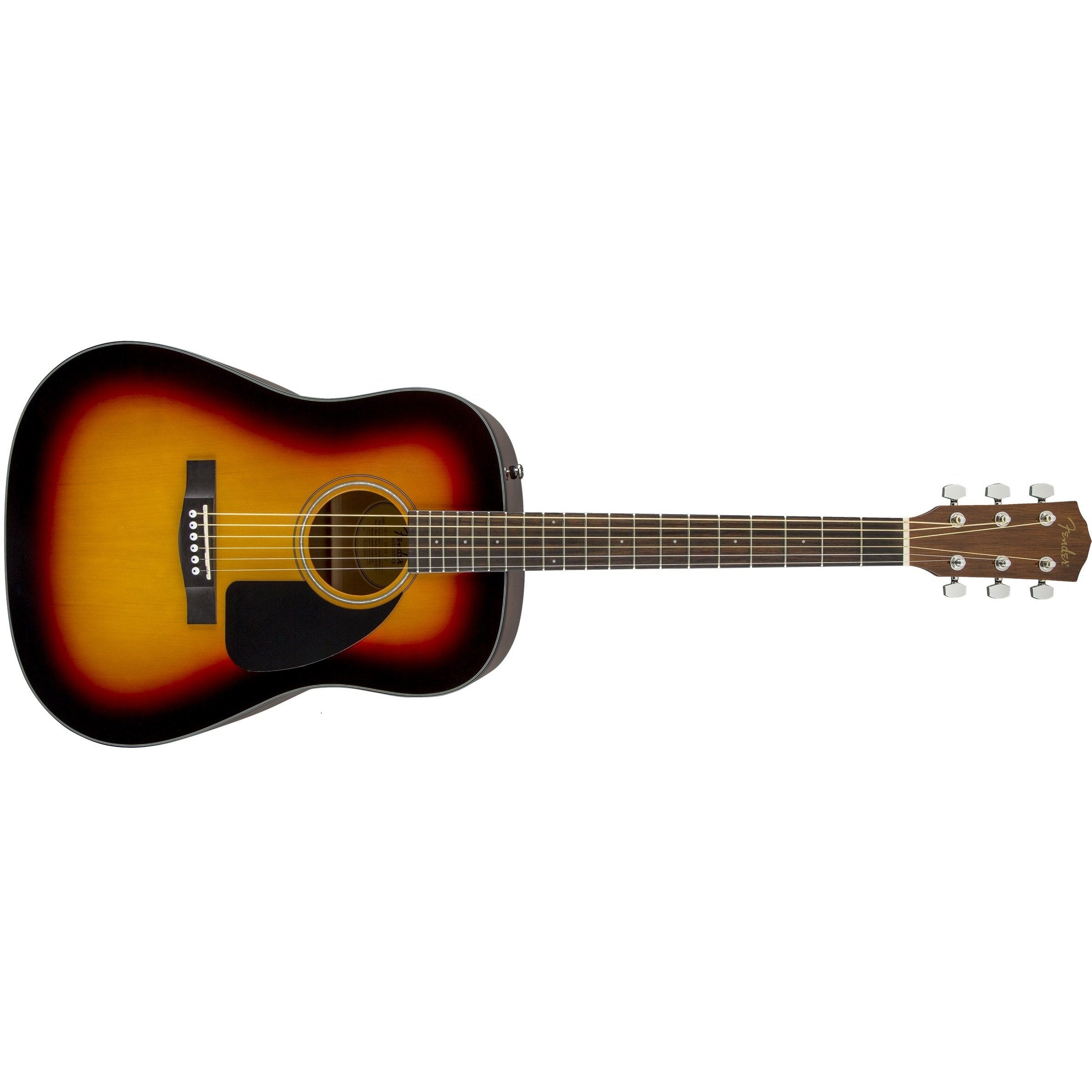 Fender CD-60 Dreadnought Acoustic Guitar with Hardshell Case - Sunburst, Great Deal!