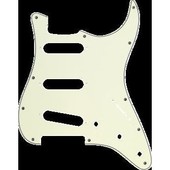 Fender Strat Style SSS 11-Hole 3-Ply Mint Green Pickguard - Ideal Upgrade