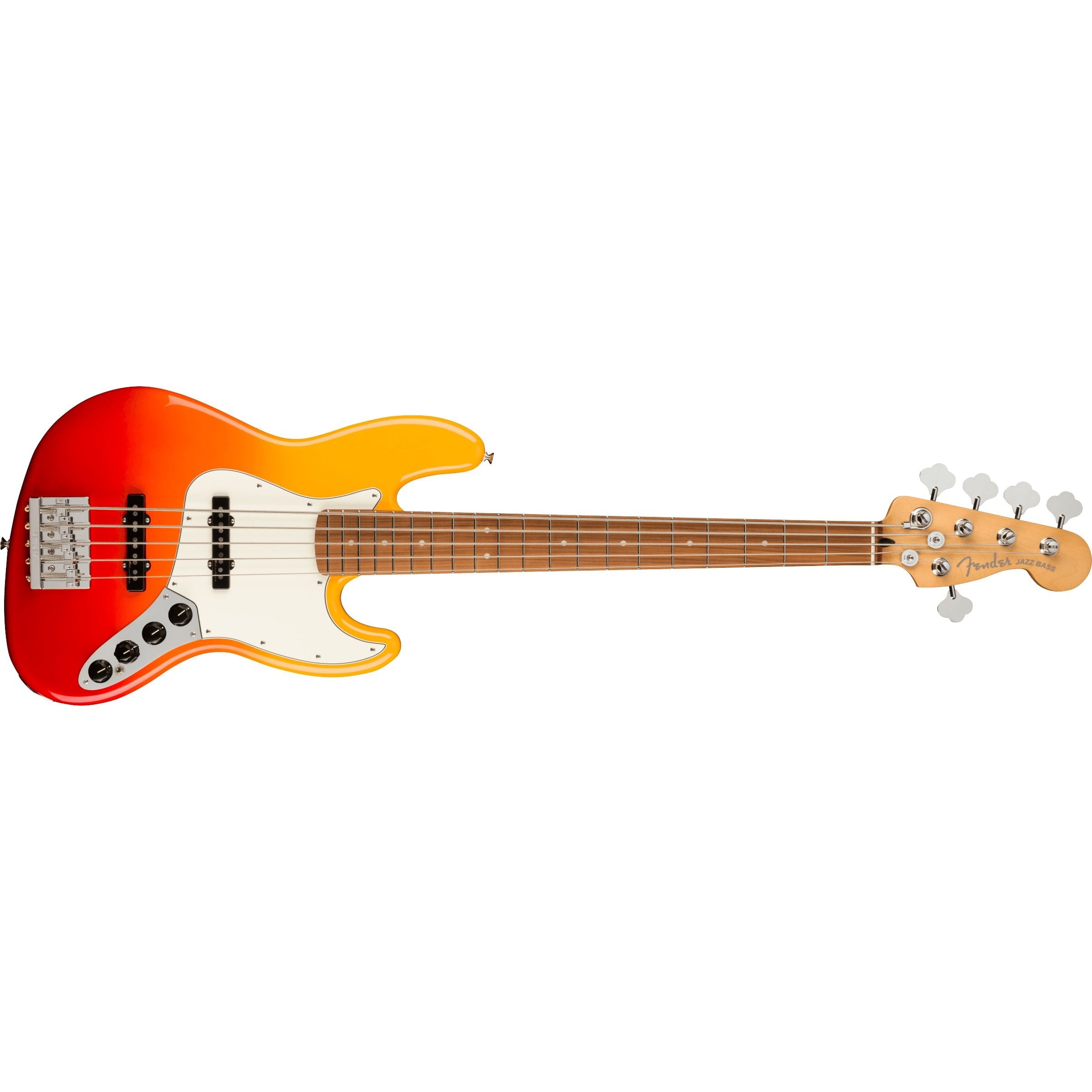 Hot Deal: Fender Player Plus Jazz Bass Guitar V Pau Ferro with Deluxe Gig Bag - Tequila Sunrise