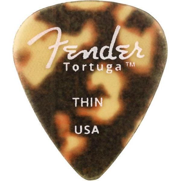 Hot Deal! Fender 351 Tortuga Thin Guitar Picks - 6-Pack for Enhanced Performance